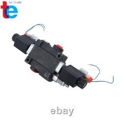 1Spool 13 GPM Solenoid 12V DC Hydraulic Control Valve Double Acting 3600 PSI