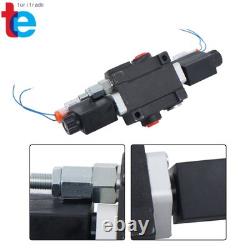 1Spool 13 GPM Solenoid 12V DC Hydraulic Control Valve Double Acting 3600 PSI