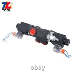 1Spool 3600PSI 13 GPM 12V DC Solenoid Hydraulic Control Valve Double Acting
