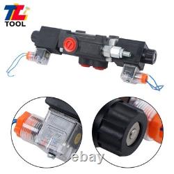 1Spool 3600PSI 13 GPM 12V DC Solenoid Hydraulic Control Valve Double Acting
