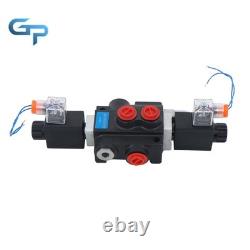 1Spool 3600PSI 13 GPM Solenoid 12V DC Hydraulic Control Valve Double Acting