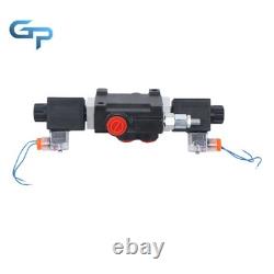 1Spool 3600PSI 13 GPM Solenoid 12V DC Hydraulic Control Valve Double Acting