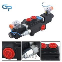 1Spool 3600PSI 13 GPM Solenoid 12V DC Hydraulic Control Valve Double Acting