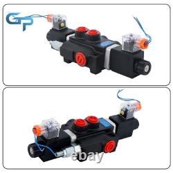 1Spool 3600PSI 13 GPM Solenoid 12V DC Hydraulic Control Valve Double Acting