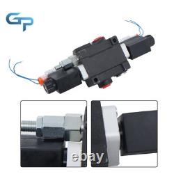 1Spool 3600PSI 13 GPM Solenoid 12V DC Hydraulic Control Valve Double Acting