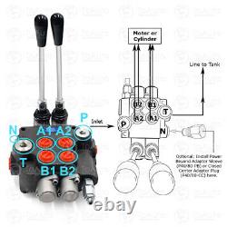 1/2/3 Spool Hydraulic Directional Control Valve Tractor Loader withJoystick 11 GPM