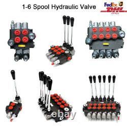 1-6 Spool Hydraulic Monoblock Directional Control Valve Adjustable Pressure