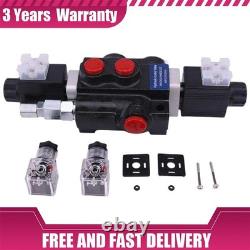 1-Spool 12VDC Hydraulic Control Valve Double Acting HCV-S1x13 13 GPM 3600PSI
