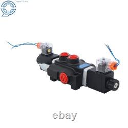 1 Spool 13 GPM 3600 PSI Solenoid 12V DC Hydraulic Control Valve Double Acting
