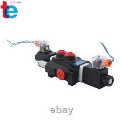 1 Spool 13 GPM 3600 PSI Solenoid 12V DC Hydraulic Control Valve Double Acting