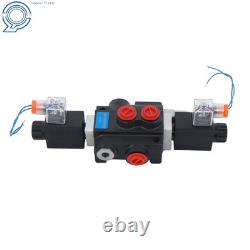 1 Spool 13 GPM 3600 PSI Solenoid 12V DC Hydraulic Control Valve Double Acting
