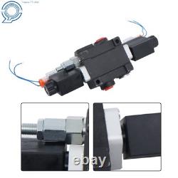 1 Spool 13 GPM 3600 PSI Solenoid 12V DC Hydraulic Control Valve Double Acting