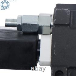 1 Spool 13 GPM 3600 PSI Solenoid 12V DC Hydraulic Control Valve Double Acting