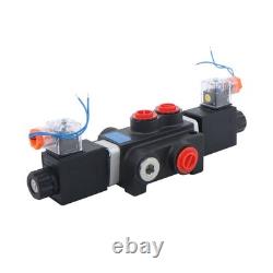 1 Spool 13 GPM Solenoid 12V DC Hydraulic Control Valve Double Acting 3600 PSI