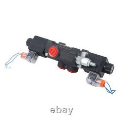 1 Spool 13 GPM Solenoid 12V DC Hydraulic Control Valve Double Acting 3600 PSI