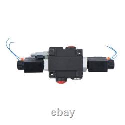 1 Spool 13 GPM Solenoid 12V DC Hydraulic Control Valve Double Acting 3600 PSI