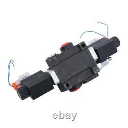 1 Spool 13 GPM Solenoid 12V DC Hydraulic Control Valve Double Acting 3600 PSI