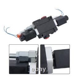 1 Spool 13 GPM Solenoid 12V DC Hydraulic Control Valve Double Acting 3600 PSI