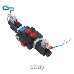 1 Spool 3600PSI 13 GPM Solenoid 12V DC Hydraulic Control Valve Double Acting