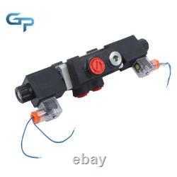 1 Spool 3600PSI 13 GPM Solenoid 12V DC Hydraulic Control Valve Double Acting