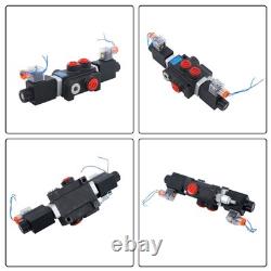 1 Spool 3600 PSI 13 GPM Solenoid Hydraulic Control Valve Double Acting 12V DC