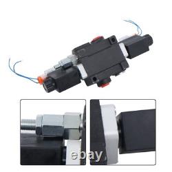 1 Spool 3600 PSI 13 GPM Solenoid Hydraulic Control Valve Double Acting 12V DC