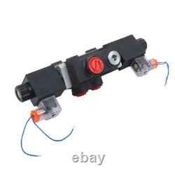 1 Spool 3600 PSI 13 GPM Solenoid Hydraulic Control Valve Double Acting 12V DC