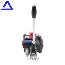 1 Spool 8 GPM 3500 PSI Hydraulic Control Valve Double Acting Adjustable