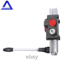 1 Spool 8 GPM 3500 PSI Hydraulic Control Valve Double Acting Adjustable