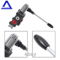 1 Spool 8 GPM 3500 PSI Hydraulic Control Valve Double Acting Adjustable