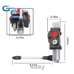 1 Spool Double Acting Hydraulic Valve SAE 8 Ports 8 GPM 3500PSI Heavy Duty