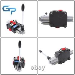 1 Spool Double Acting Hydraulic Valve SAE 8 Ports 8 GPM 3500PSI Heavy Duty