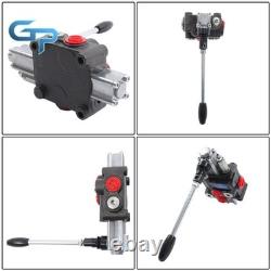 1 Spool Double Acting Hydraulic Valve SAE 8 Ports 8 GPM 3500PSI Heavy Duty
