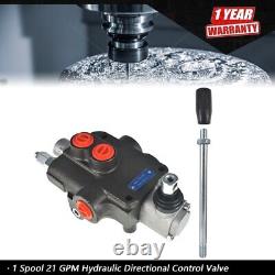 1 Spool Hydraulic Directional Control Valve 21 GPM Motors Spool Double Acting