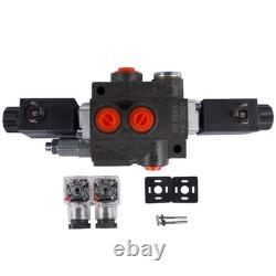 1 Spool Solenoid 12V DC 13 GPM 3600 PSI Hydraulic Control Valve Double Acting