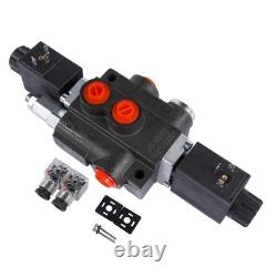 1 Spool Solenoid 12V DC 13 GPM 3600 PSI Hydraulic Control Valve Double Acting
