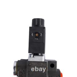 1 Spool Solenoid 12V DC 13 GPM 3600 PSI Hydraulic Control Valve Double Acting