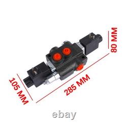 1 Spool Solenoid 12V DC 13 GPM 3600 PSI Hydraulic Control Valve Double Acting