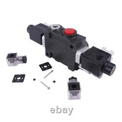 1 Spool Solenoid 12V DC Hydraulic Control Valve Double Acting 13 GPM 3600 PSI