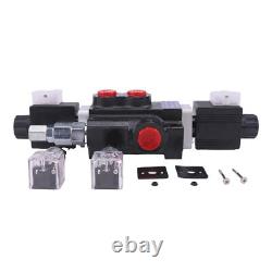 1 Spool Solenoid 12V DC Hydraulic Control Valve Double Acting 13 GPM 3600 PSI