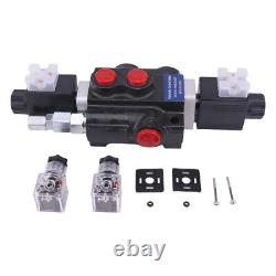 1 Spool Solenoid 12V DC Hydraulic Control Valve Double Acting 13 GPM 3600 PSI