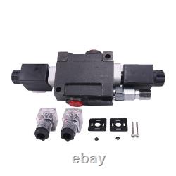 1 Spool Solenoid 12V DC Hydraulic Control Valve Double Acting 13 GPM 3600 PSI