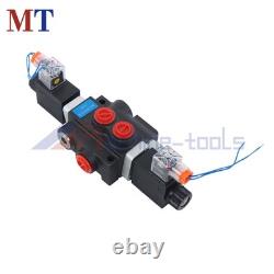 1 Spool Solenoid 12V DC Solenoids Hydraulic Control Valve Double Acting 3600 PSI