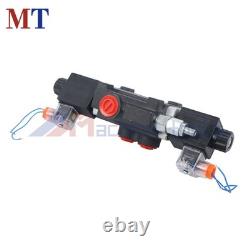 1 Spool Solenoid 12V DC Solenoids Hydraulic Control Valve Double Acting 3600 PSI