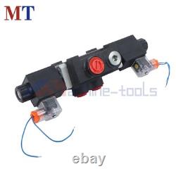 1 Spool Solenoid 12V DC Solenoids Hydraulic Control Valve Double Acting 3600 PSI