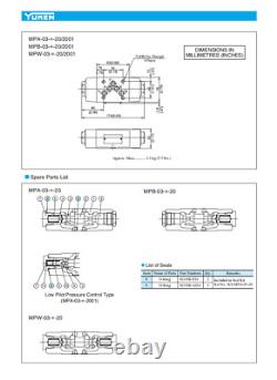 1x YUKEN MPW-04-10Y Superimposed Hydraulic Control One-way Valve New #