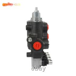 21GPM 3600PSI SAE Hydraulic Control Valve Double Acting 4Spool WithConversion Plug