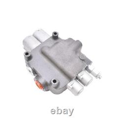 21GPM 3600 PSI SAE Ports 2 Spool Double Acting Hydraulic Control Valve
