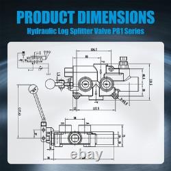 21GPM 3625PSI 4 Way 3 Pos Hydraulic Valve Tandem Center Mount Controller