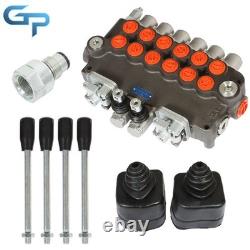 21GPM Hydraulic Backhoe Directional Control Valve 6 Spool WithJoysticks/Conversion